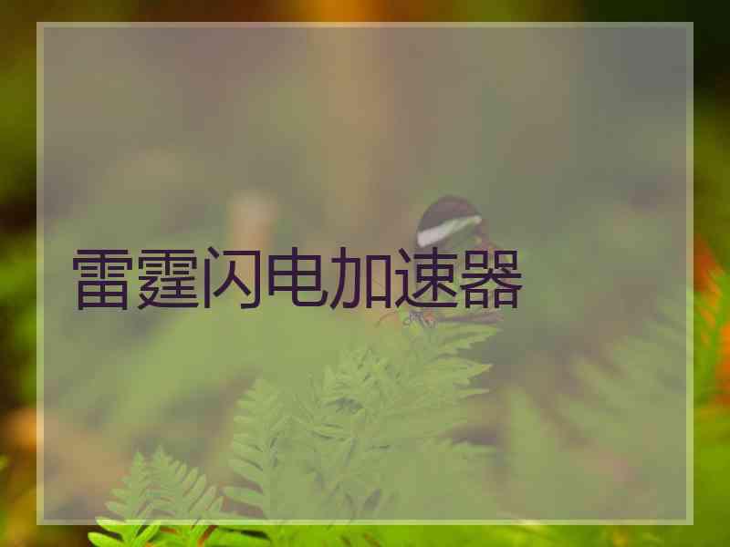 雷霆闪电加速器