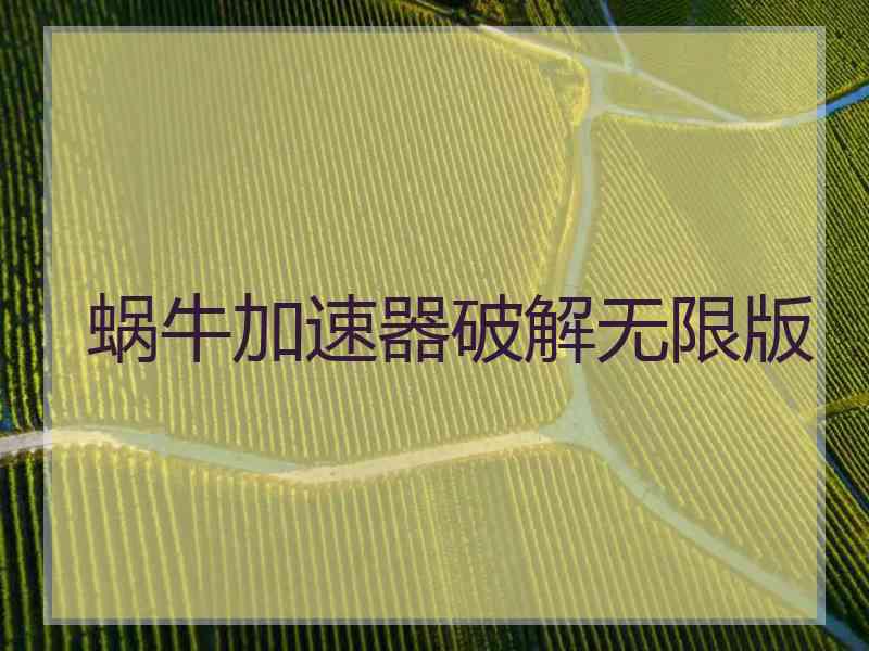 蜗牛加速器破解无限版