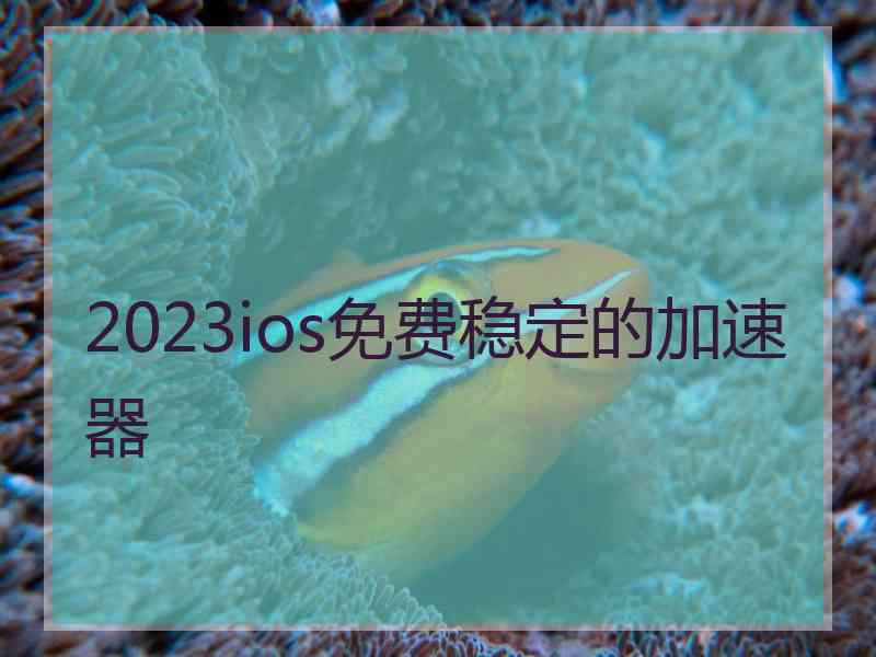 2023ios免费稳定的加速器