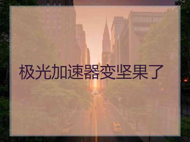 极光加速器变坚果了