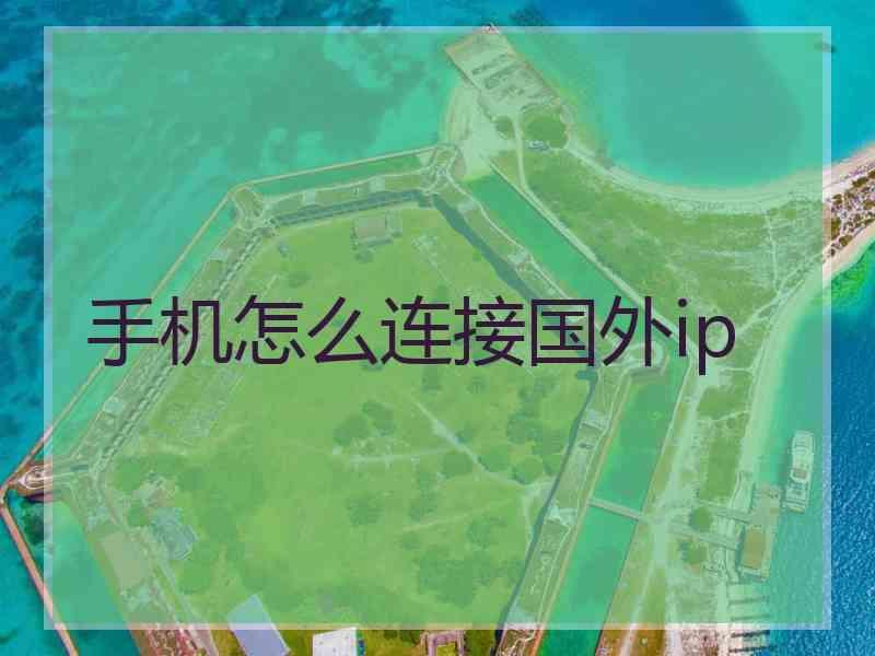 手机怎么连接国外ip