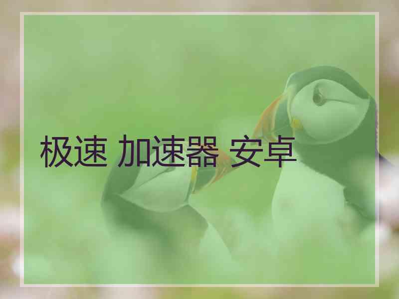 极速 加速器 安卓