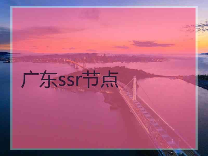 广东ssr节点