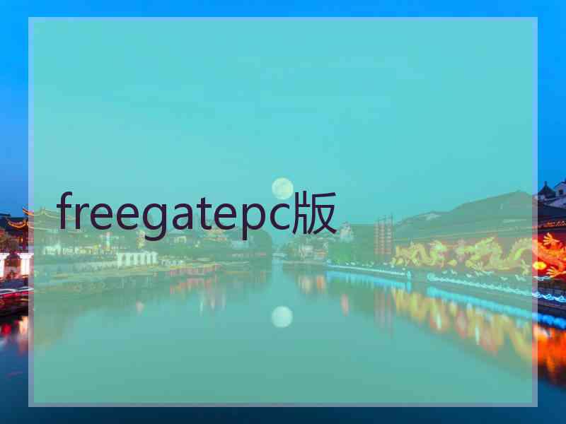 freegatepc版