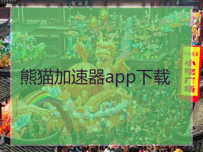 熊猫加速器app下载