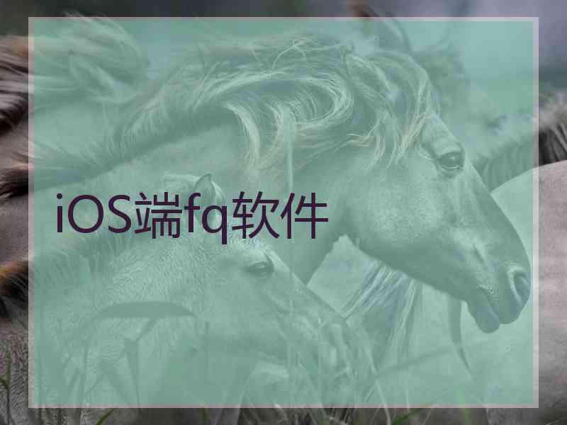 iOS端fq软件
