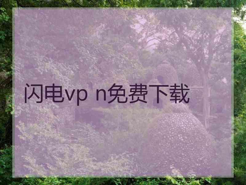 闪电vp n免费下载
