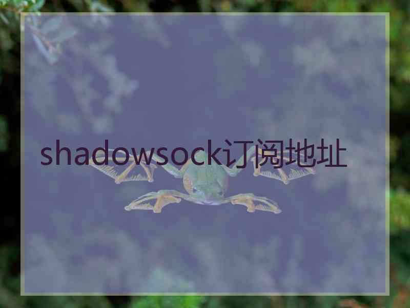 shadowsock订阅地址