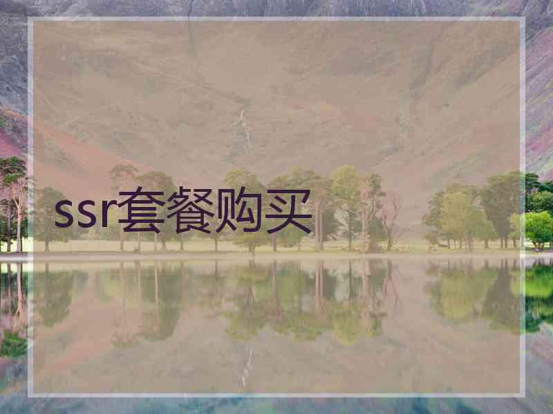 ssr套餐购买