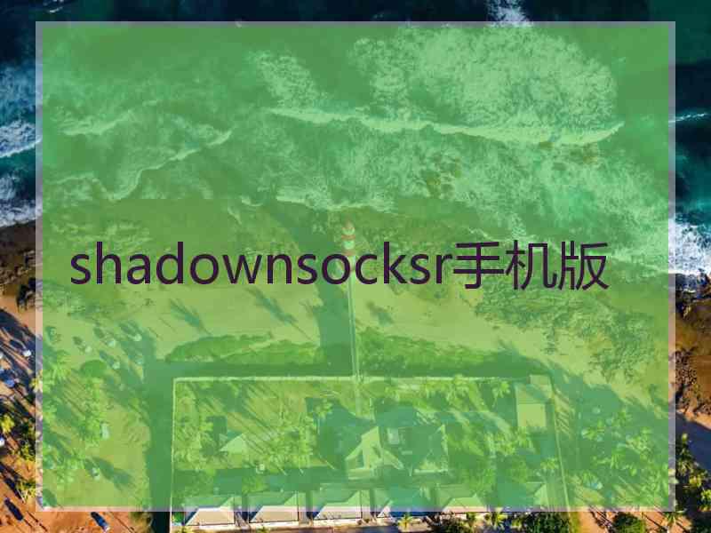 shadownsocksr手机版