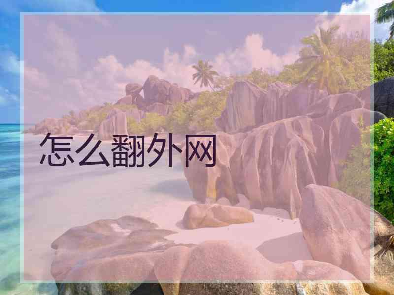 怎么翻外网
