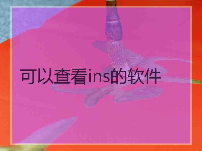 可以查看ins的软件