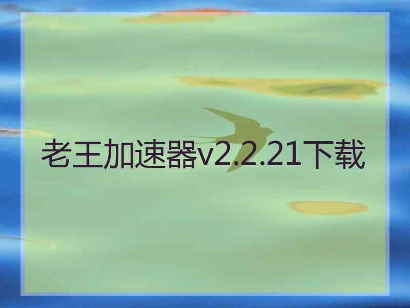 老王加速器v2.2.21下载