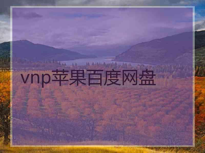 vnp苹果百度网盘