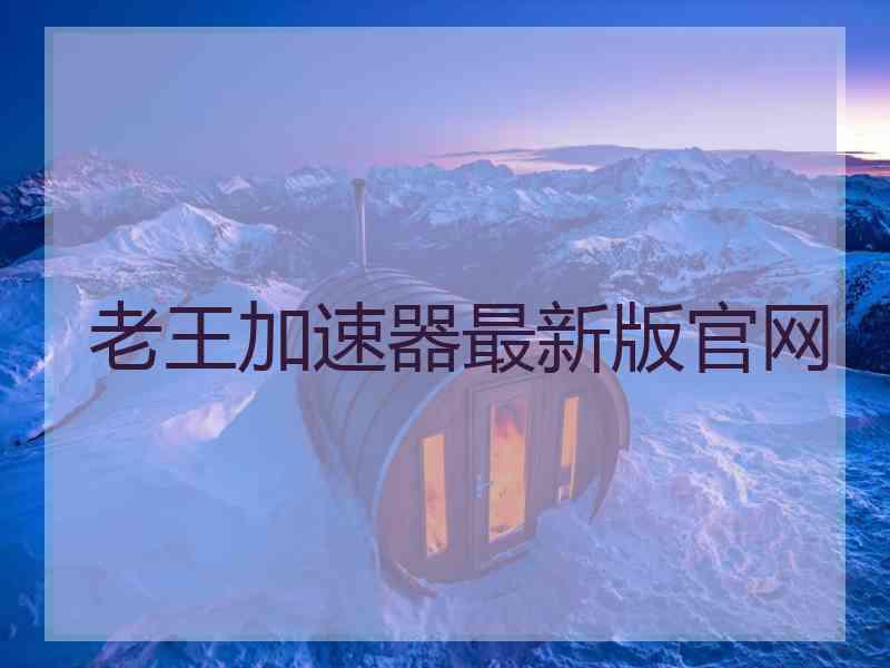老王加速器最新版官网
