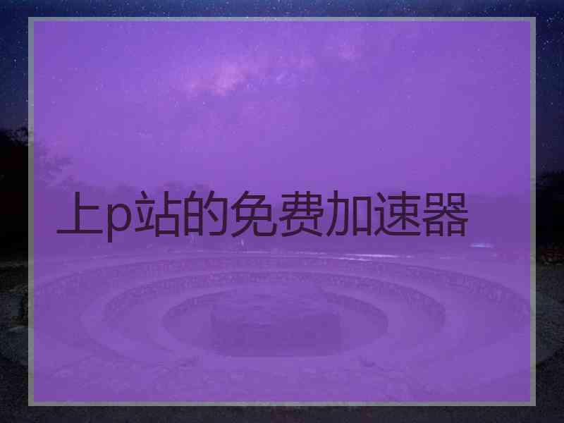 上p站的免费加速器