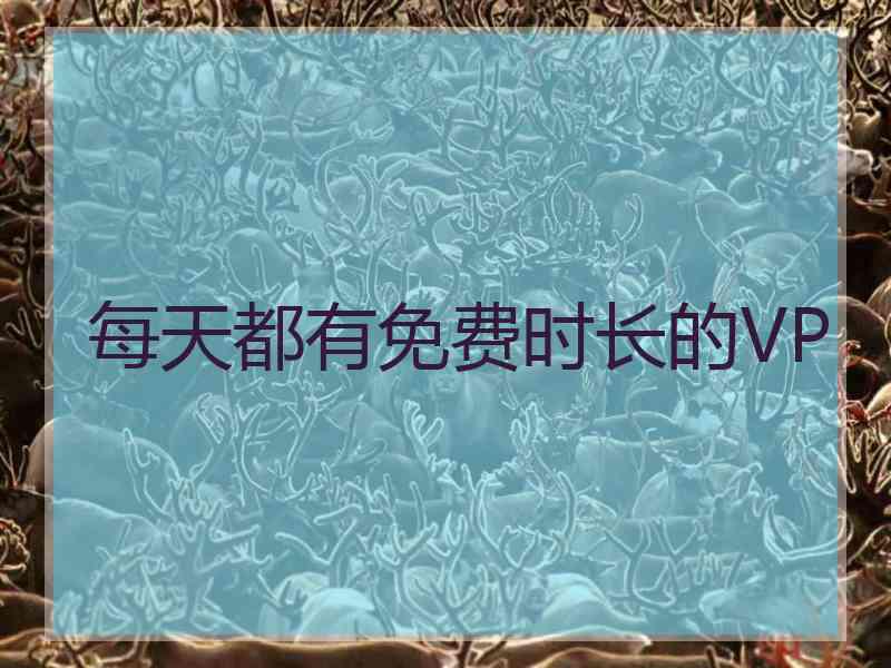 每天都有免费时长的VP